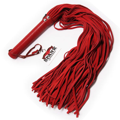 Spank Provocateur Large Red Leather Flogger