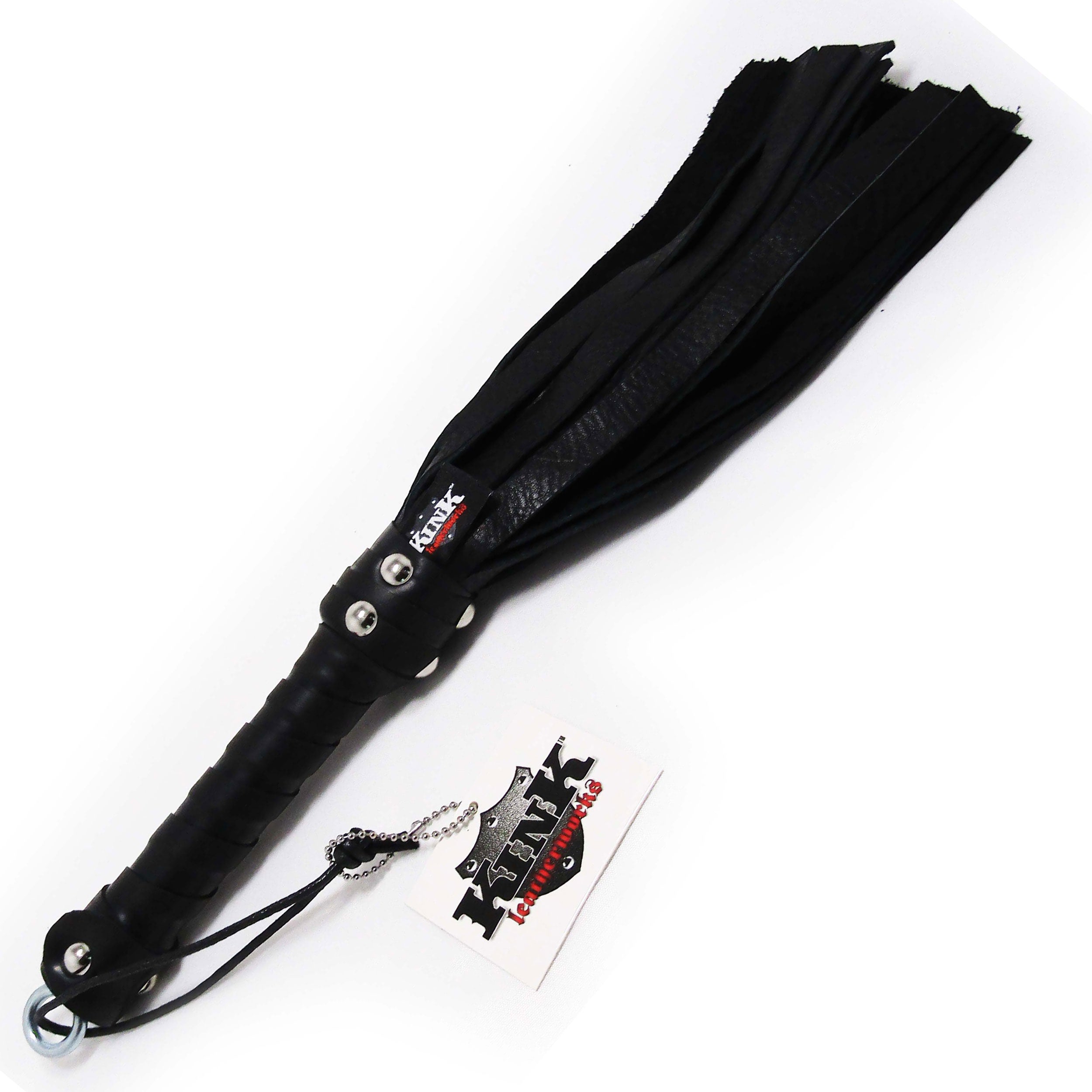 Get Kink Leatherworks Black Elk Flogger Only at Castle Megastore