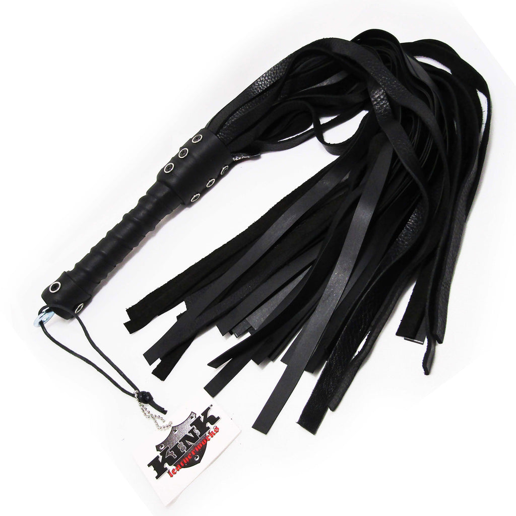 Kink Leatherworks Black Cowhide Flogger