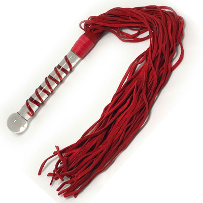 Glass Erotic Play Red Flogger