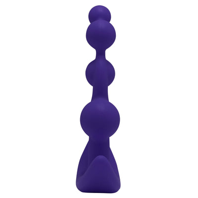 Hook N' Up Medium Beaded Anal Plug - Purple