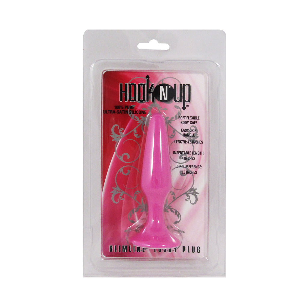 Hook N' Up Slimline Anal Plug - Pink