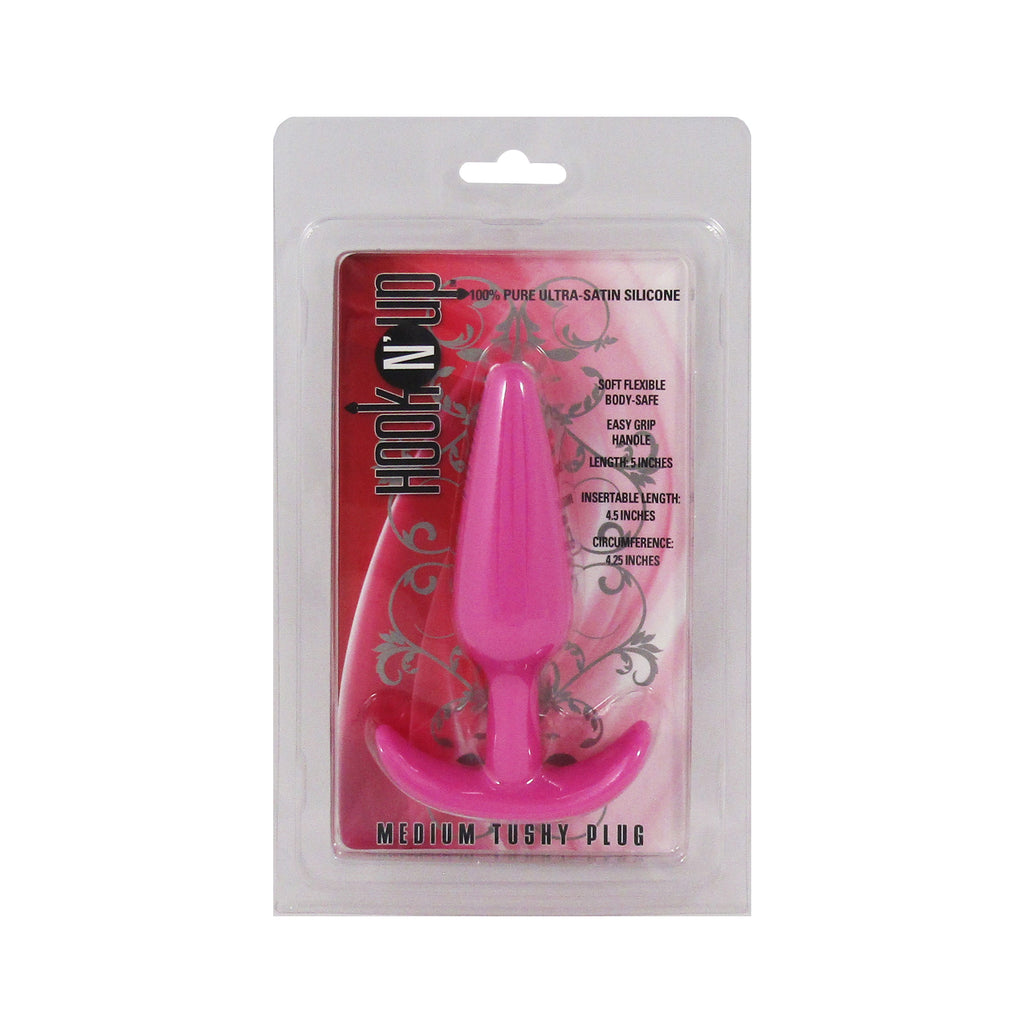 Hook N' Up Medium Anal Plug - Pink