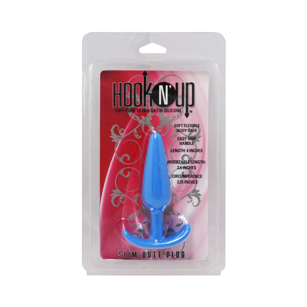 Hook N' Up Small Anal Plug - Blue