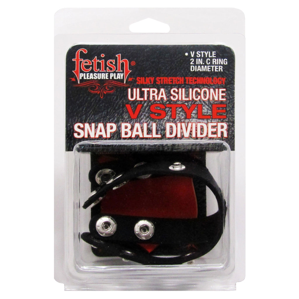 Fetish Pleasure Play V-Style Snap Ball Divider