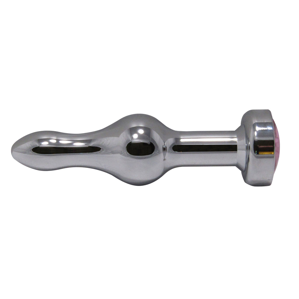Get the Metal Pleasure Play Silver Anal Plug w/Pink Jewel Only at Castle Megastore Get the Metal Pleasure Play Silver Anal Plug w/Pink Jewel Only at Castle Megastore