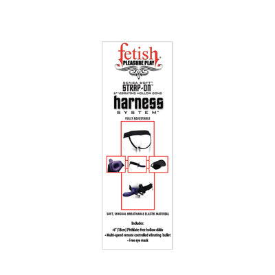 Fetish Pleasure Play Strap-On Harness System w/6