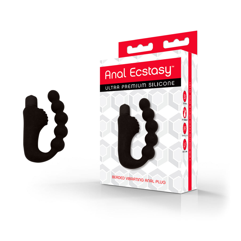 Anal Ecstasy Beaded Vibrating Anal Plug