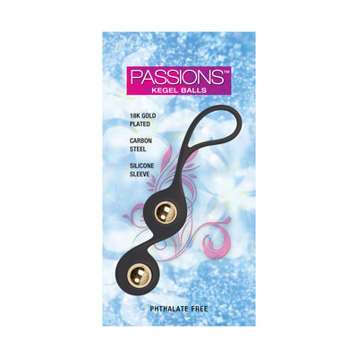 Passions Gold Plated Carbon Kegel Balls - Pink