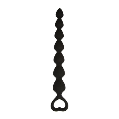 Black Silk Medium Anal Beads