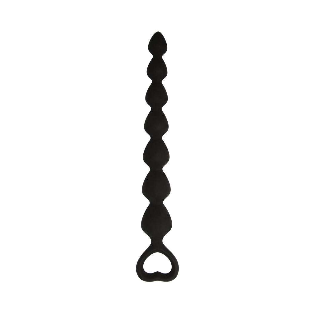 Black Silk Small Anal Beads