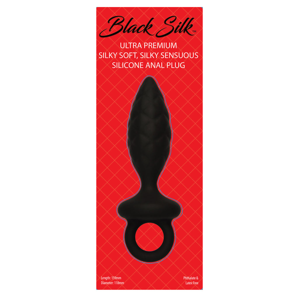 Get the Black Silk Large Anal Plug Only at Castle Megastore Get the Black Silk Large Anal Plug Only at Castle Megastore