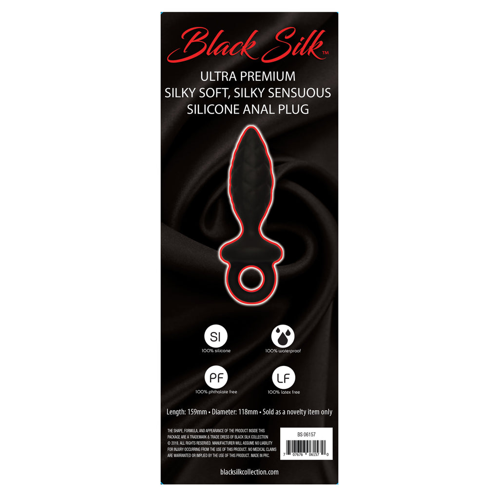 Black Silk Large Anal Plug