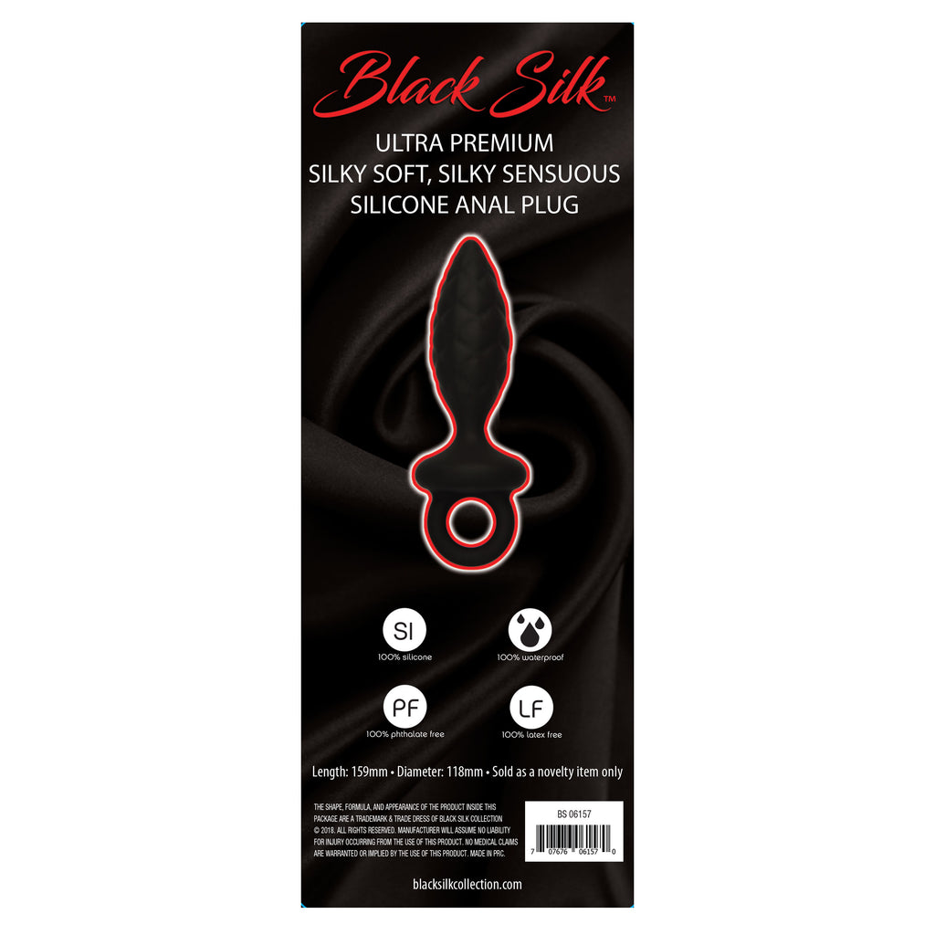 Get the Black Silk Large Anal Plug Only at Castle Megastore Get the Black Silk Large Anal Plug Only at Castle Megastore