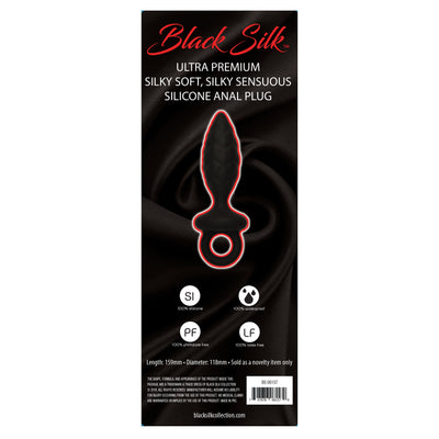 Black Silk Large Anal Plug