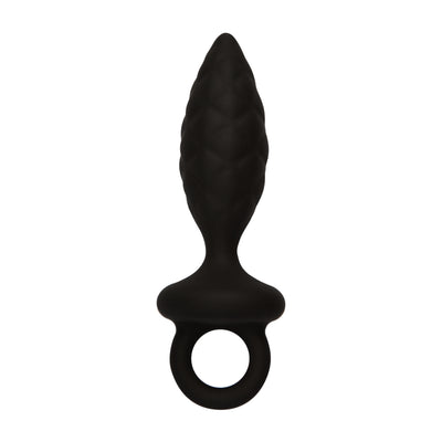 Black Silk Medium Anal Plug