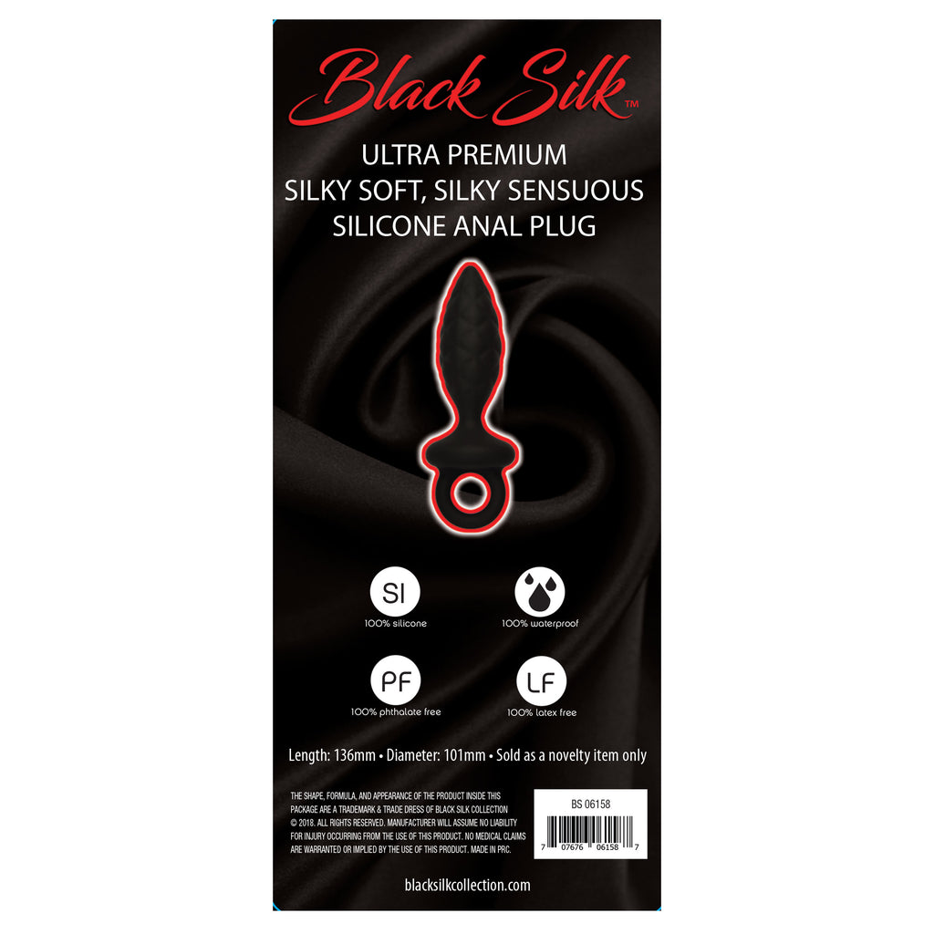 Get the Black Silk Medium Anal Plug Only at Castle Megastore Get the Black Silk Medium Anal Plug Only at Castle Megastore
