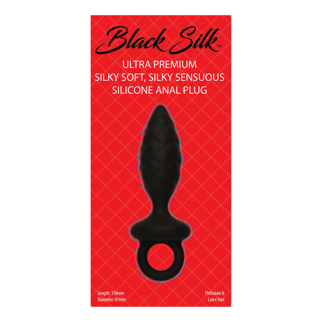 Black Silk Small Anal Plug