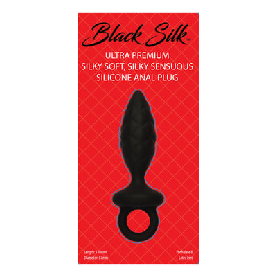 Black Silk Small Anal Plug