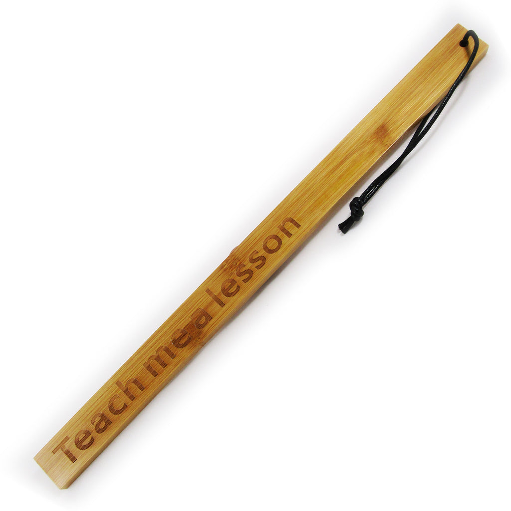 Fetish Pleasure Play Teach Me A Lesson Bamboo Paddle