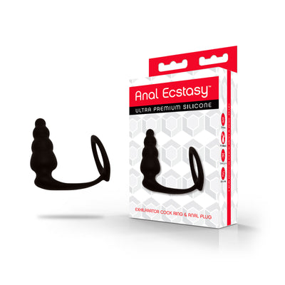 Anal Ecstasy Exhilarator Cock Ring & Anal Plug