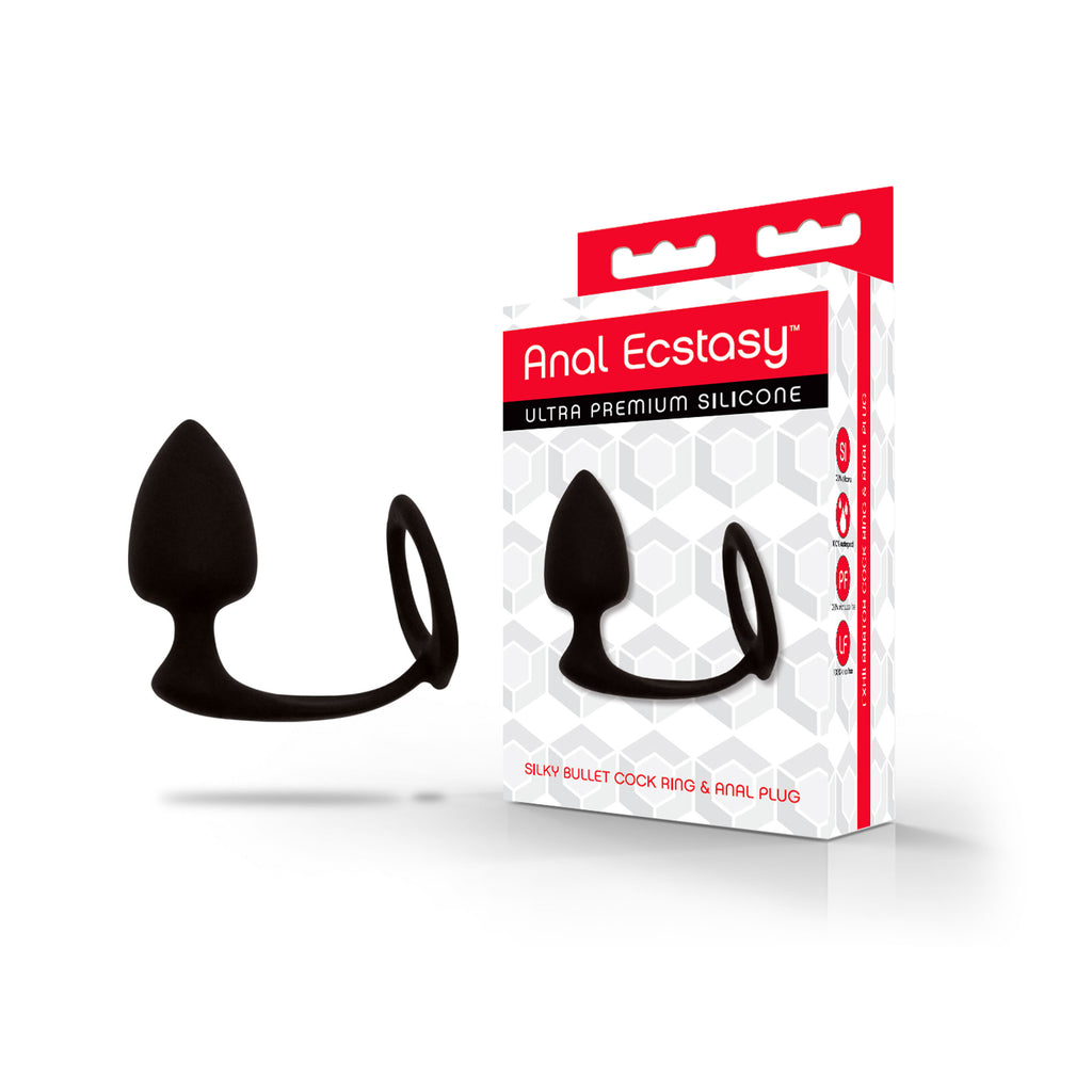 Get the Anal Ecstasy Bullet Cock Ring & Anal Plug Only at Castle Megastore Get the Anal Ecstasy Bullet Cock Ring & Anal Plug Only at Castle Megastore