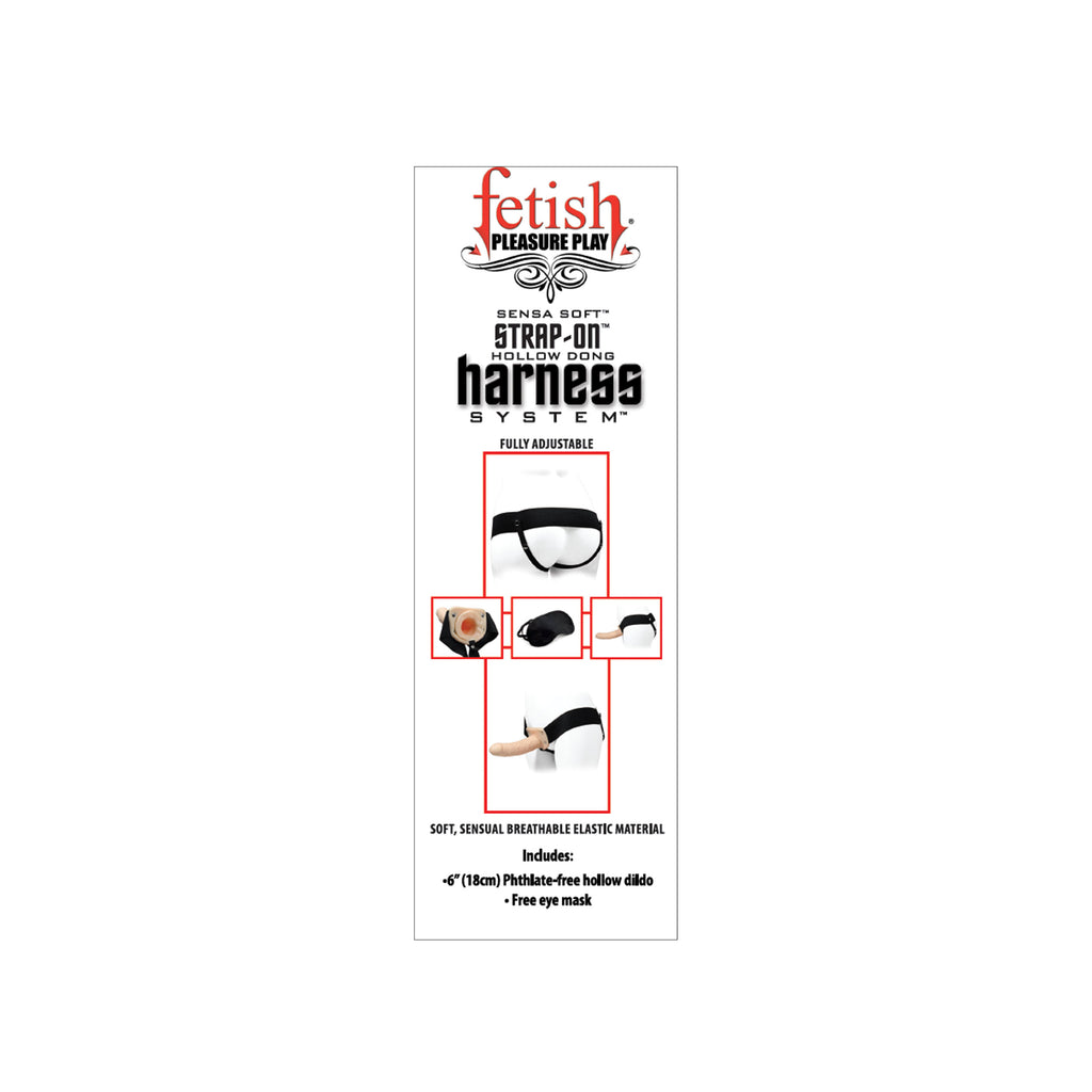 Fetish Pleasure Play Strap-On Harness System w/6