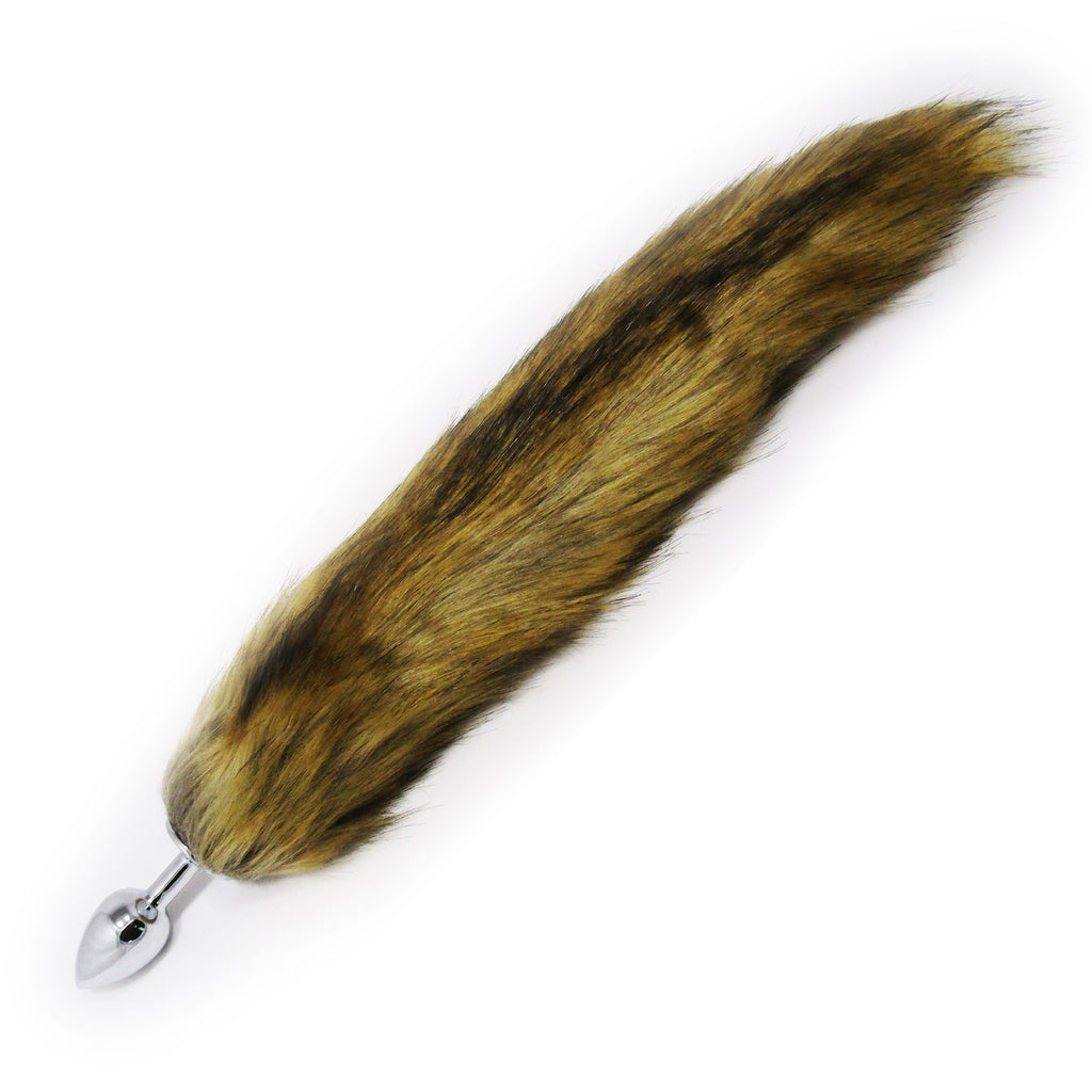 Get the Fetish Pleasure Play Brown Fox Tail Metal Plug Only at Castle Megastore Get the Fetish Pleasure Play Brown Fox Tail Metal Plug Only at Castle Megastore
