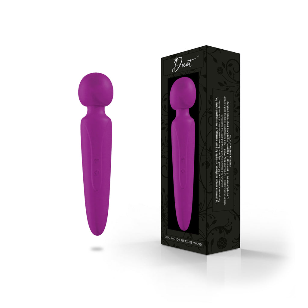 Get the Duet Pleasure Wand Only at Castle Megastore Get the Duet Pleasure Wand Only at Castle Megastore