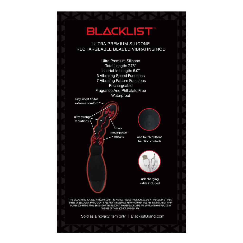 Blacklist Anal Bead Rod