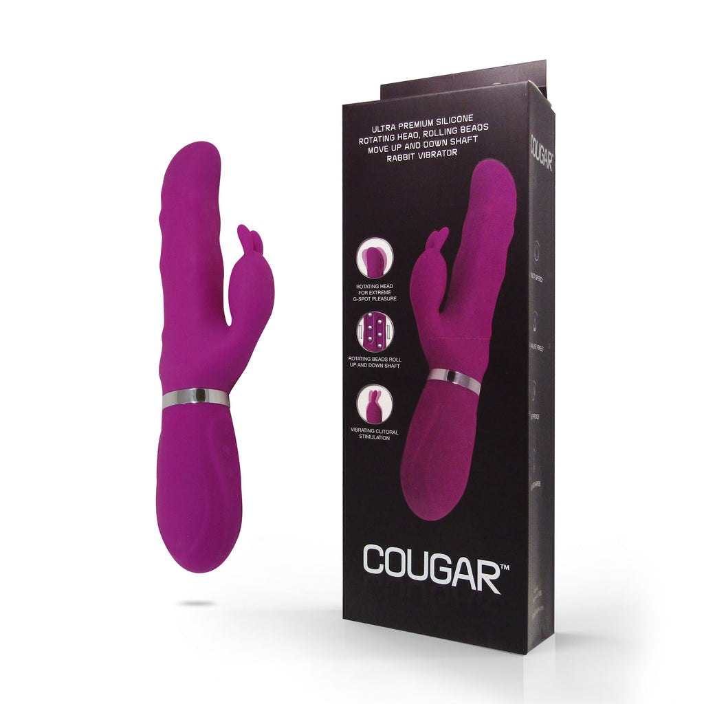 Get the Cougar Rabbit Vibrator Only at Castle Megastore Get the Cougar Rabbit Vibrator Only at Castle Megastore