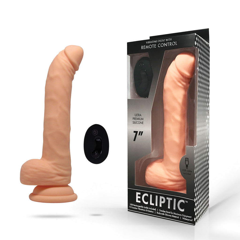 Ecliptic SZ4 Remote Dildo - Flesh