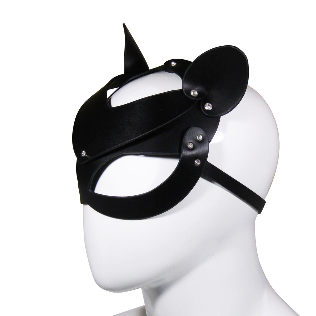 Fetish Pleasure Play Black Mouse Mask