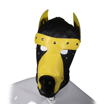 Fetish Pleasure Play Yellow Dog Hood