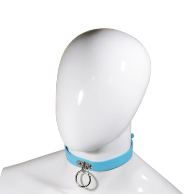 Fetish Pleasure Play Light Blue O-Eye Collar