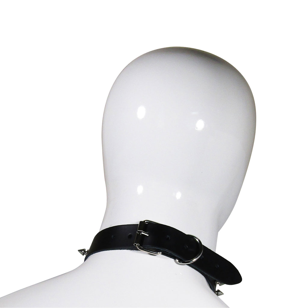 Fetish Pleasure Play Black Studded Collar