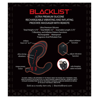Blacklist A-Prostate Inflatable