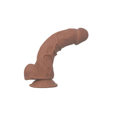 F5 9.5in Self Lubricating Dildo - Brown