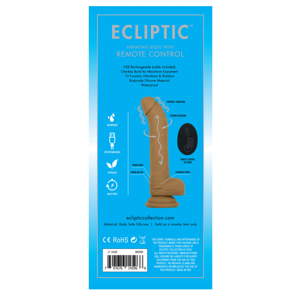 Ecliptic SZ4 Remote Dildo - Brown