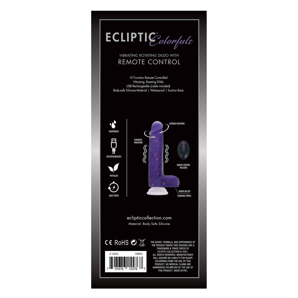 Ecliptic Colorfuls Purple Dildo