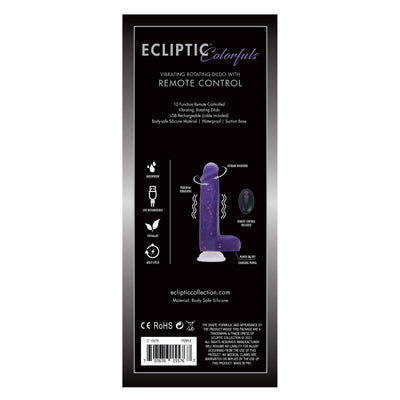 Ecliptic Colorfuls Purple Dildo