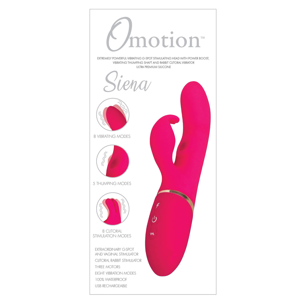 Get the Omotion Sienna Rabbit Vibrator Only at Castle Megastore Get the Omotion Sienna Rabbit Vibrator Only at Castle Megastore