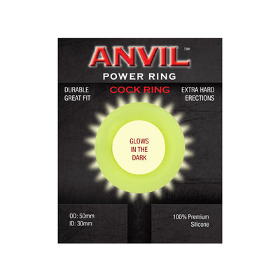 Anvil Glow-in-the-Dark Green Power Ring