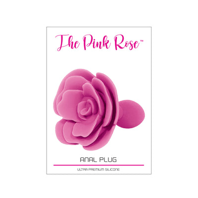 Pink Rose Silicone Butt Plug
