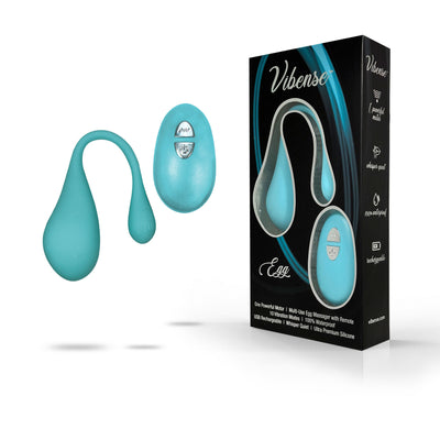 THE VIBENSE PLEASURE EGG MASSAGER WITH REMOTE - Teal