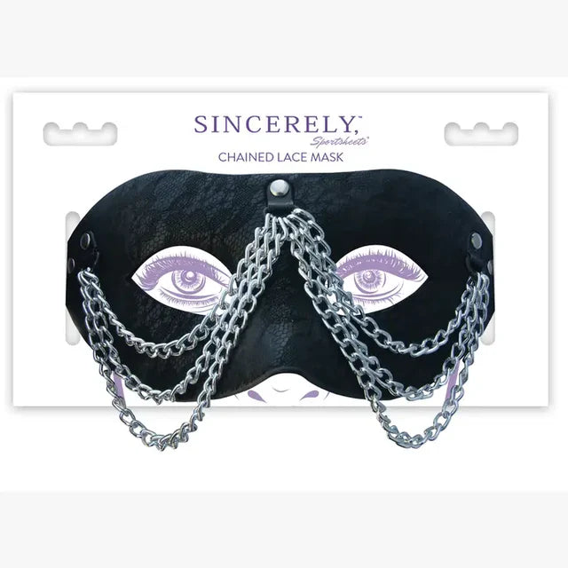 Chained Black Lace Mask by Sportsheets