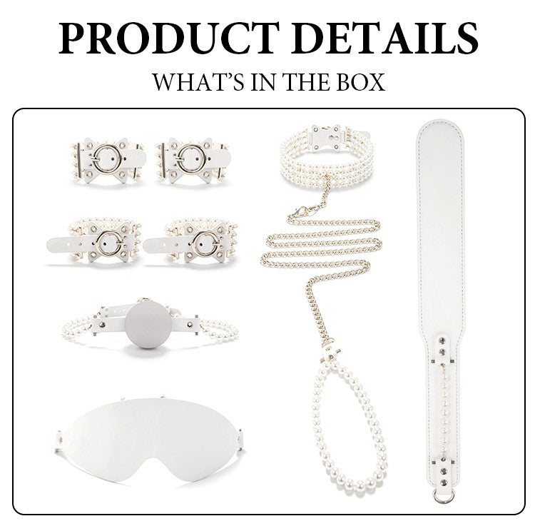 Luxe Bondage Box Set in White Pearl by Fetish Pleasure Play