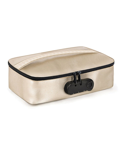 Discreet Adult Toy Storage Box with Combo Lock by Dorcel in Luxury Gold