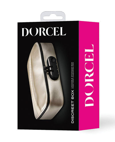 Discreet Adult Toy Storage Box with Combo Lock by Dorcel in Luxury Gold