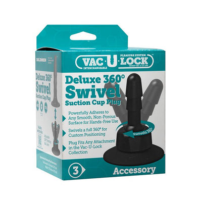 Doc Johnson Vac-U-Lock Deluxe 360° Swivel Suction Cup Plug